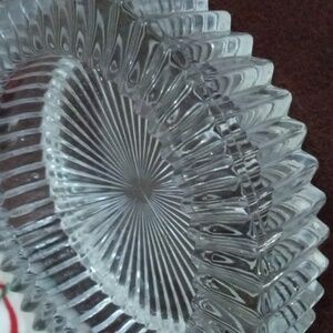 Vintage Mikasa Diamond Fire crystal ashtray